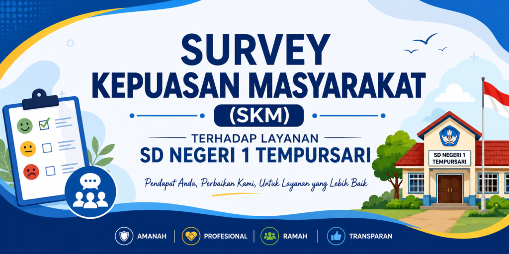 SURVEY KEPUASAN MASYARAKAT (SKM) TERHADAP LAYANAN SD NEGERI 1 TEMPURSARI ChatGPT Image 27 Jun 2026 16.23.41 1024x512